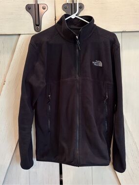 The North Face Black Lightweight Full-Zip Fleece Jacket Size Large